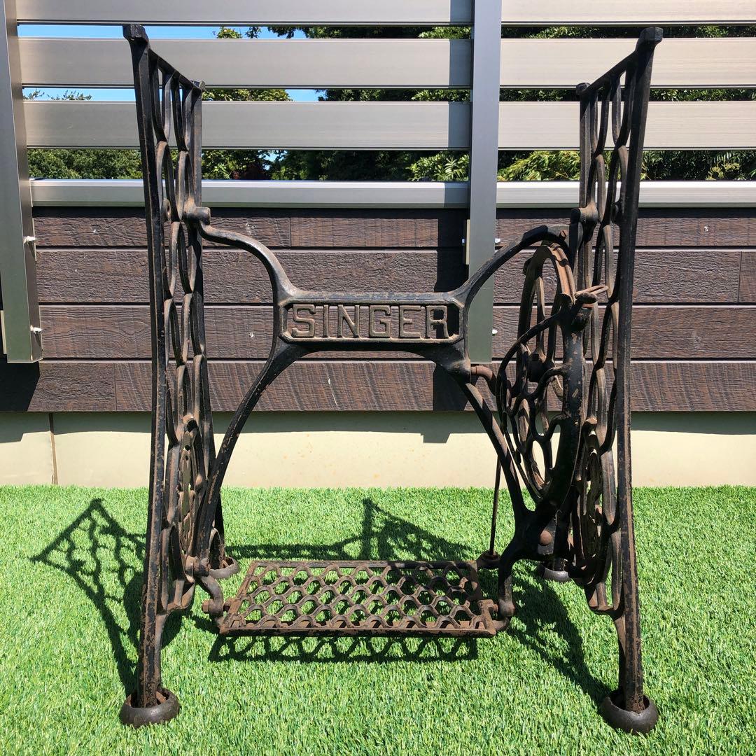 希少 網目脚 SINGER シンガー 足踏み ミシン