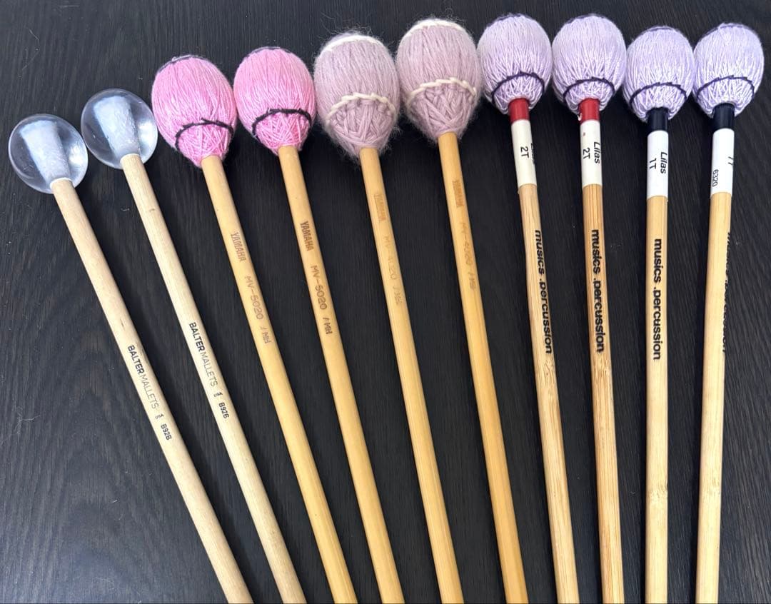 鍵盤・太鼓 打楽器マレット18本セット