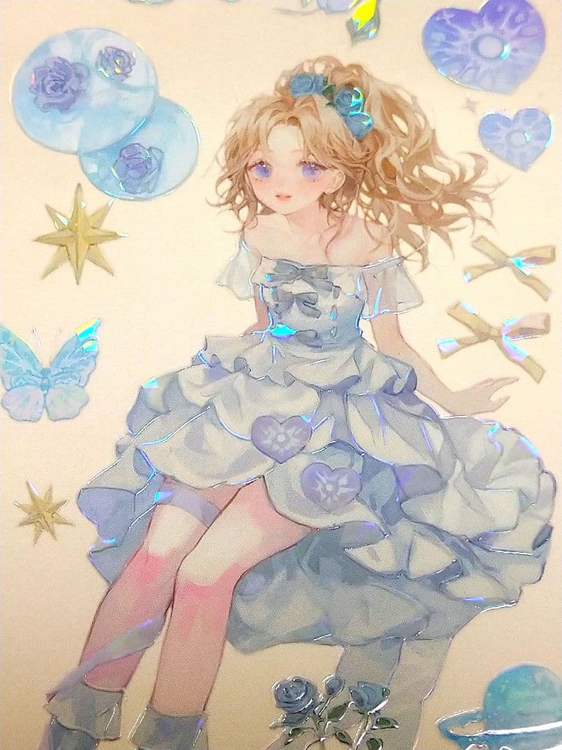 ✩再販✩J767＃茜色零落(贝壳光)迷雾切り売り海外人物マステ女の子