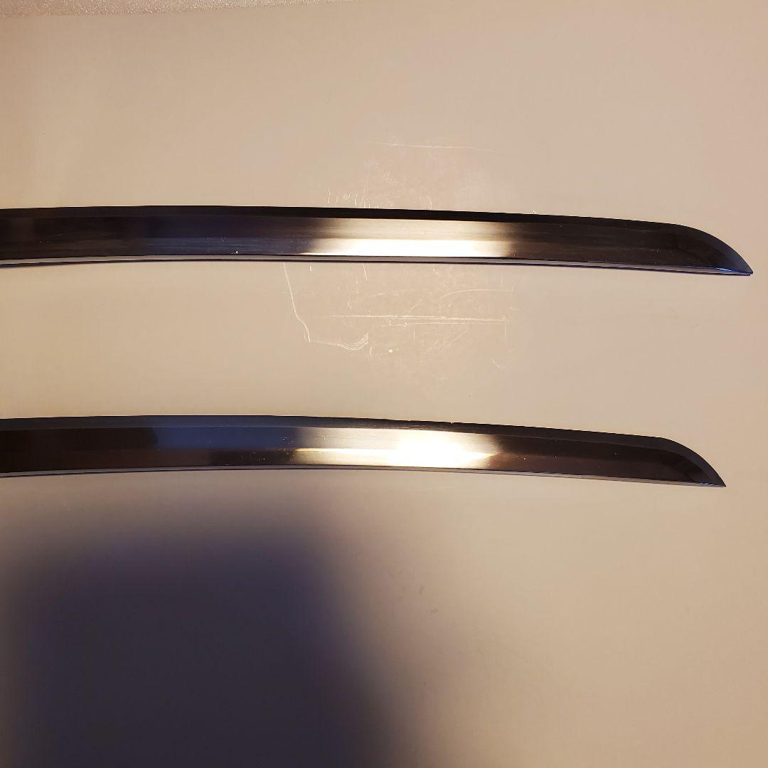 模造刀　仕込み丸茶竹鞘　大小セット