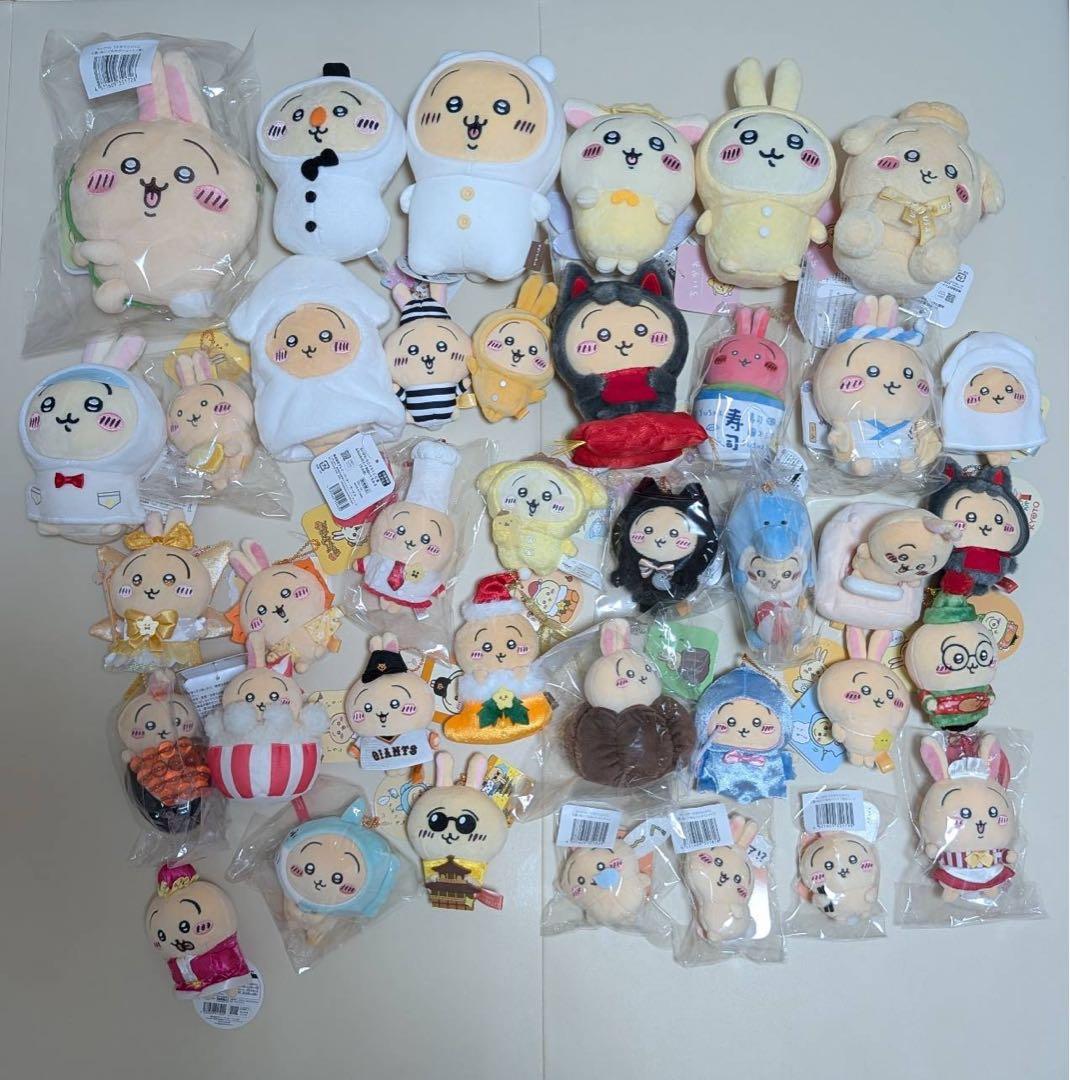 ちいかわ　うさぎ　ぬいぐるみマスコット　まとめ売り　38点セット