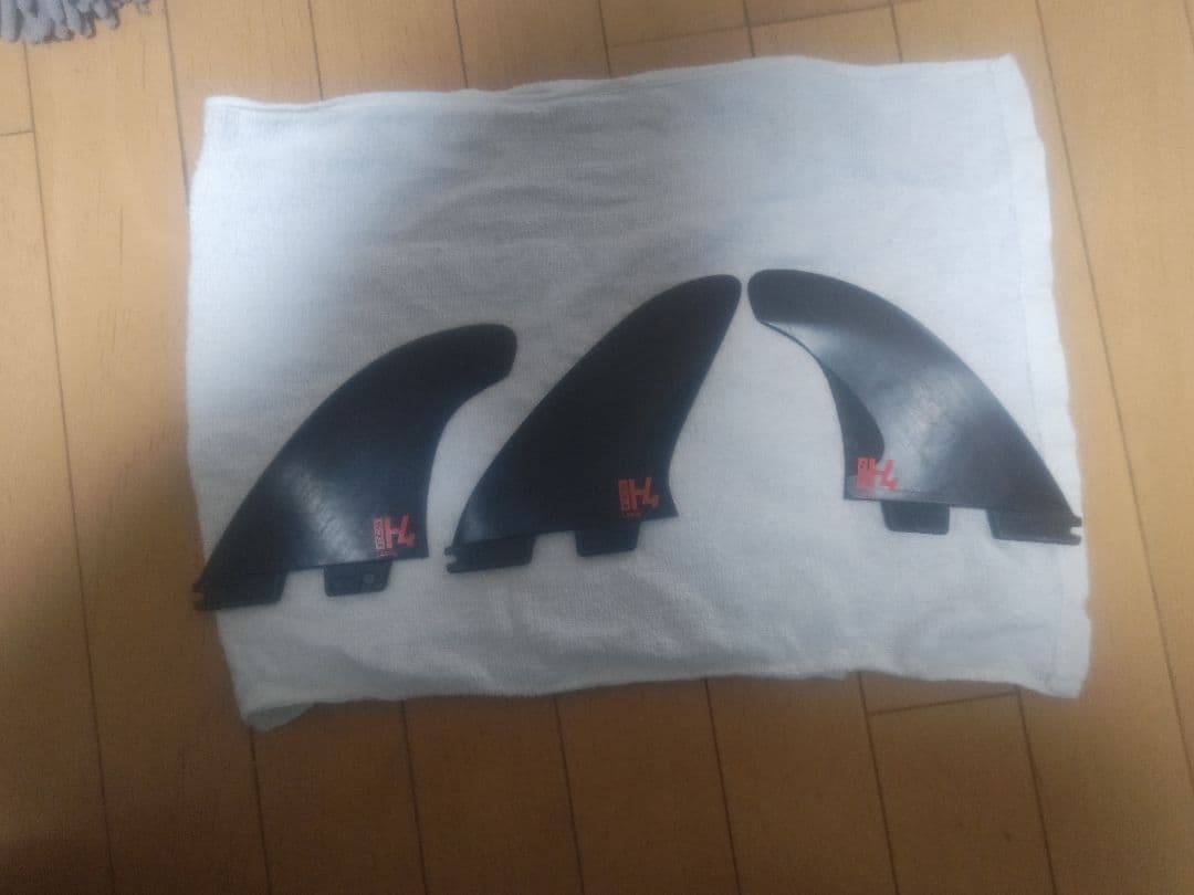 FCS H4 ラージフィン 3枚セット ブラック