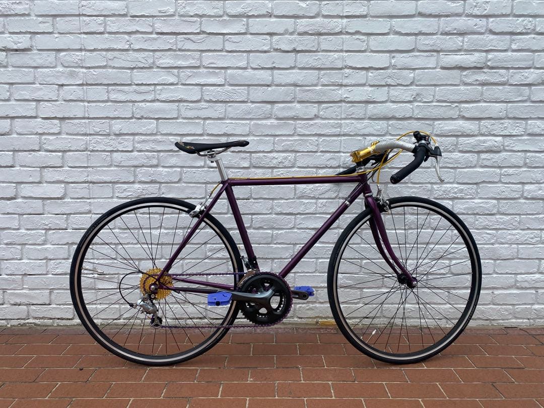オールドロードバイククロモリ１インチフレーム希少　クロスバイクカスタム