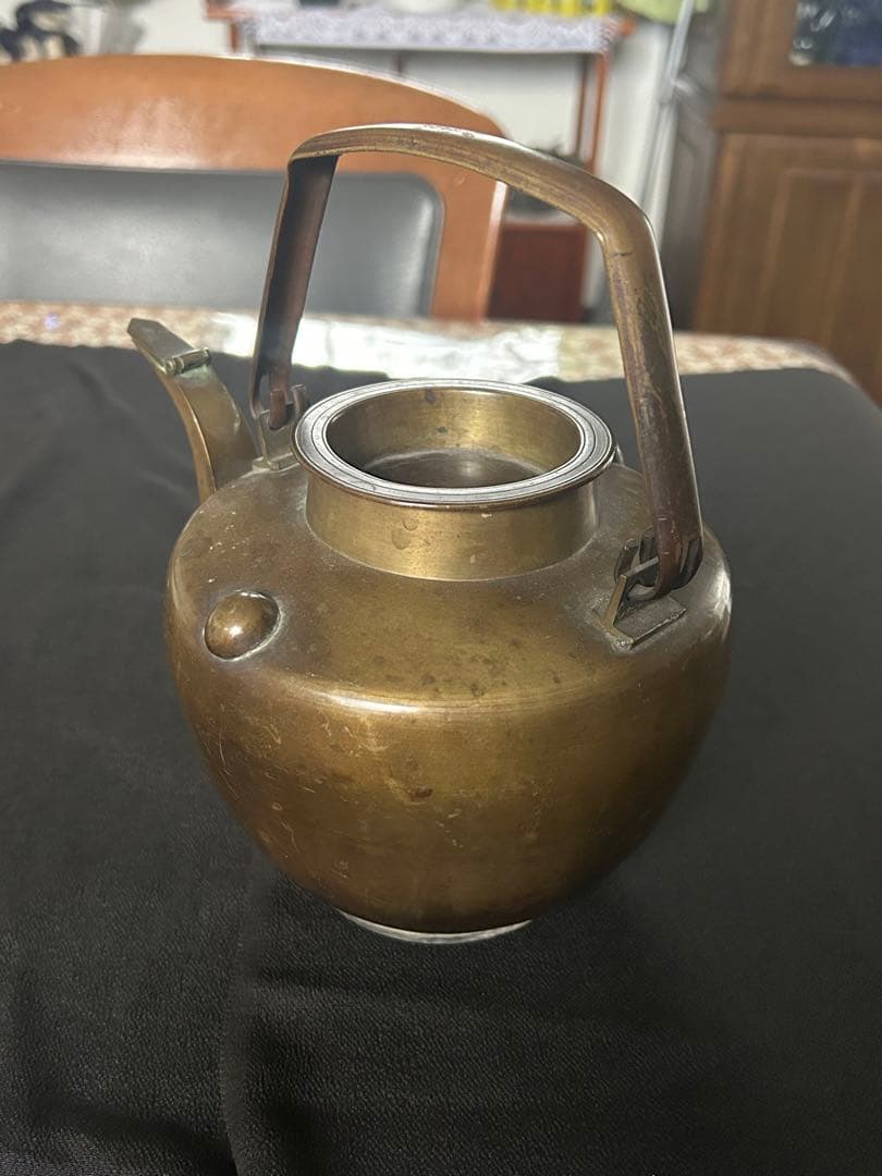 中国古玩急須　煎茶道具　煎茶道　煎茶　金属　鉄瓶　骨董　アンティーク