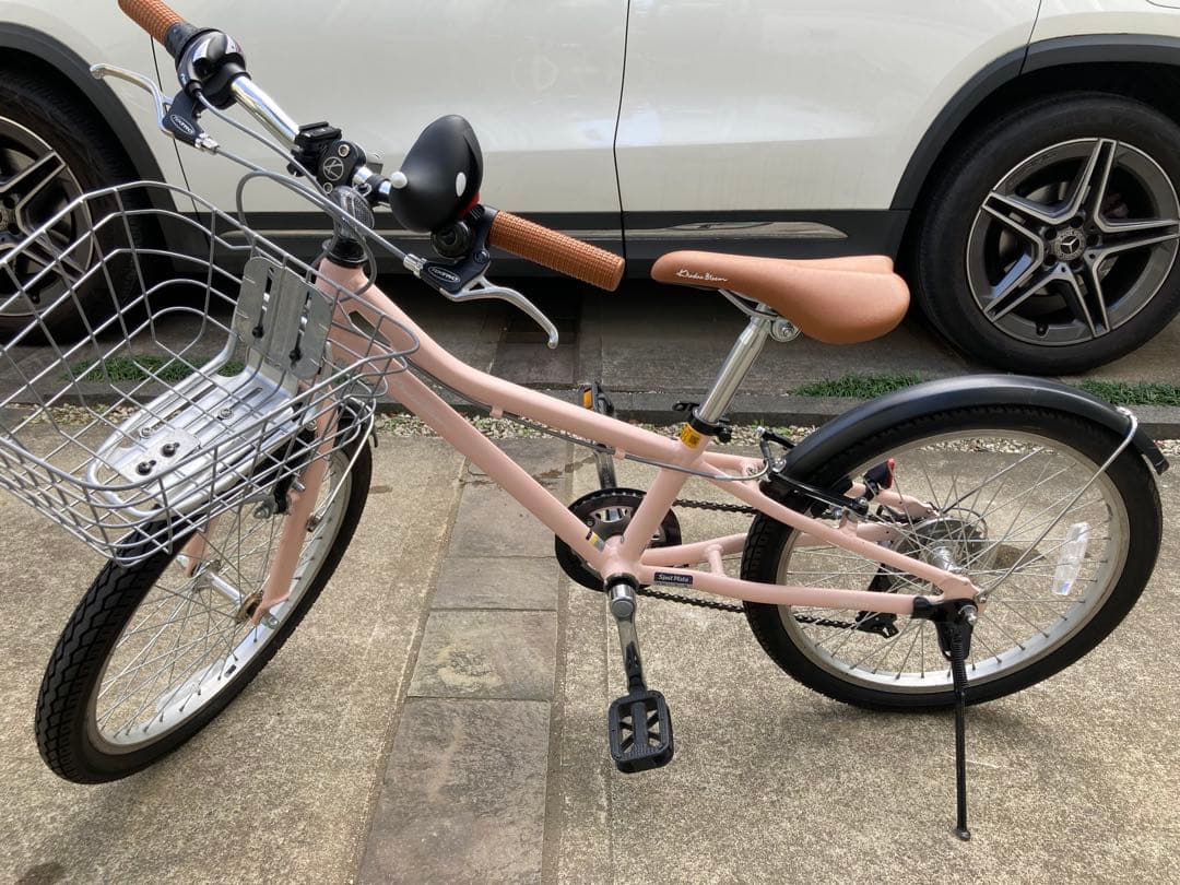 KhodaaBloom 20インチ　子供用自転車 ピンク 前カゴ付き