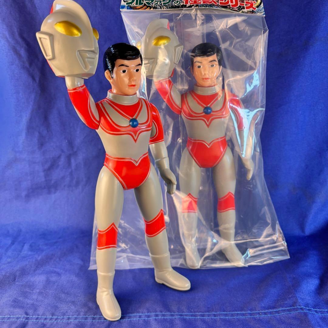帰ってきたウルトラマン 【ブルマァク 】マスク取れ 大　昭和レトロカラー未開封品