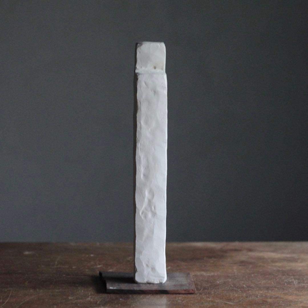 石塑粘土 立体作品 「高い塔の家 No.5」現代美術 art sculpture