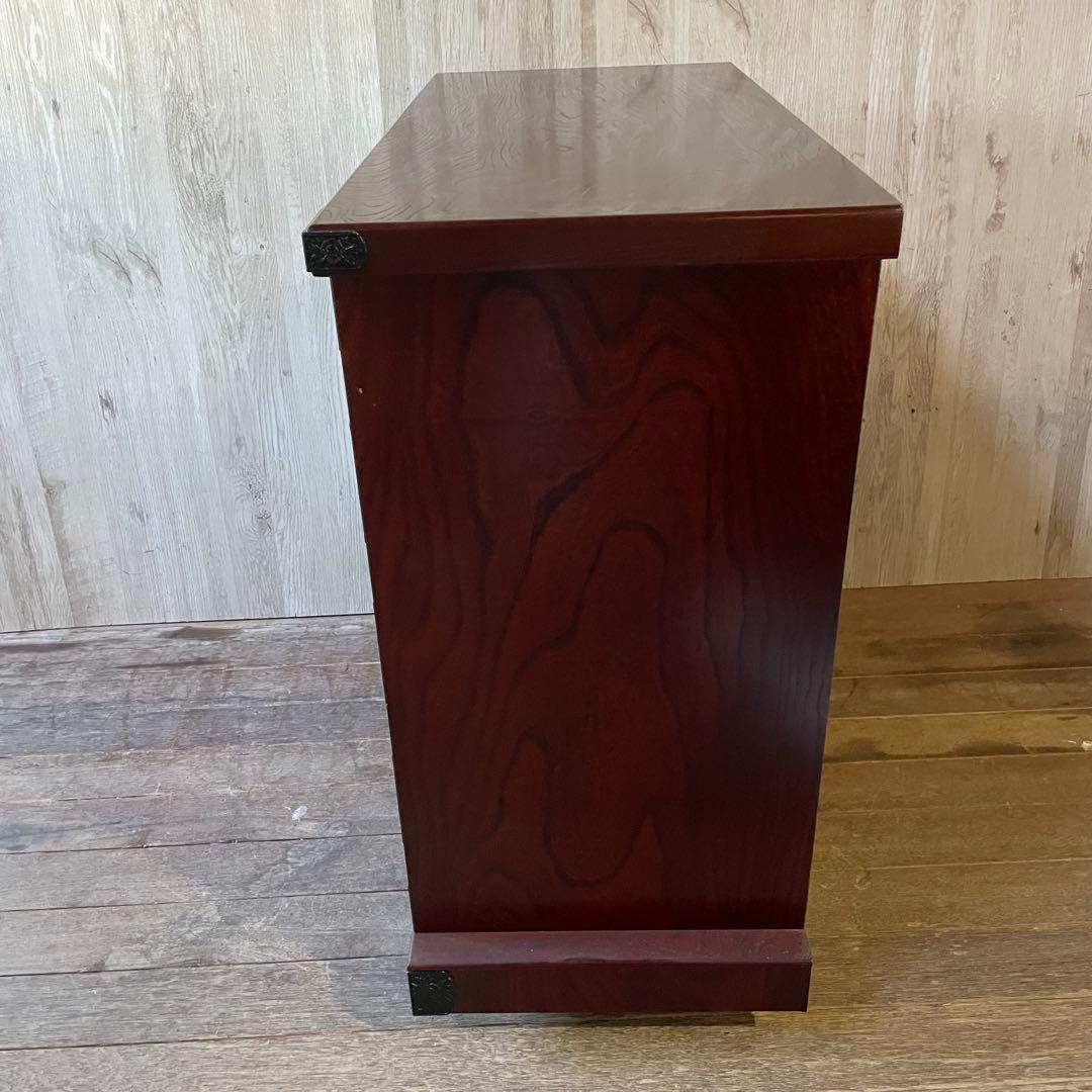 飛鳥工芸家具 車箪笥 民芸箪笥 4段チェスト 欅 和製アンティーク 民芸家具