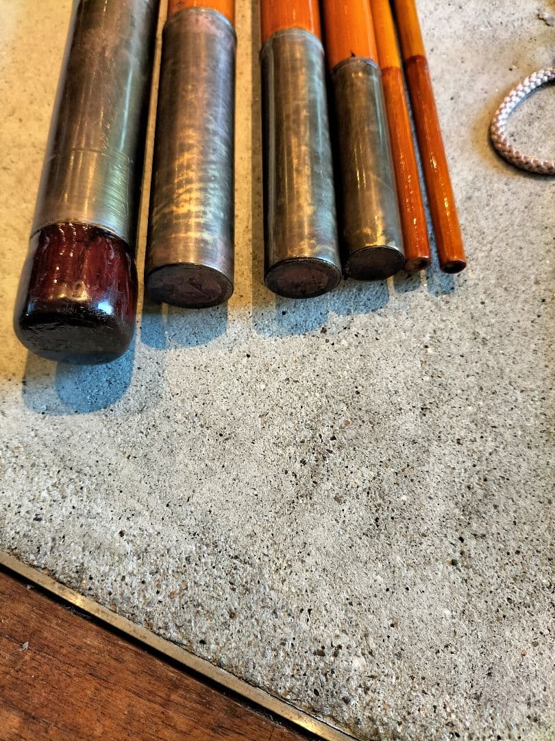 カビーテ郡上竿　竹竿　渓流竿　鮎竿　手作り　5本継ぎ