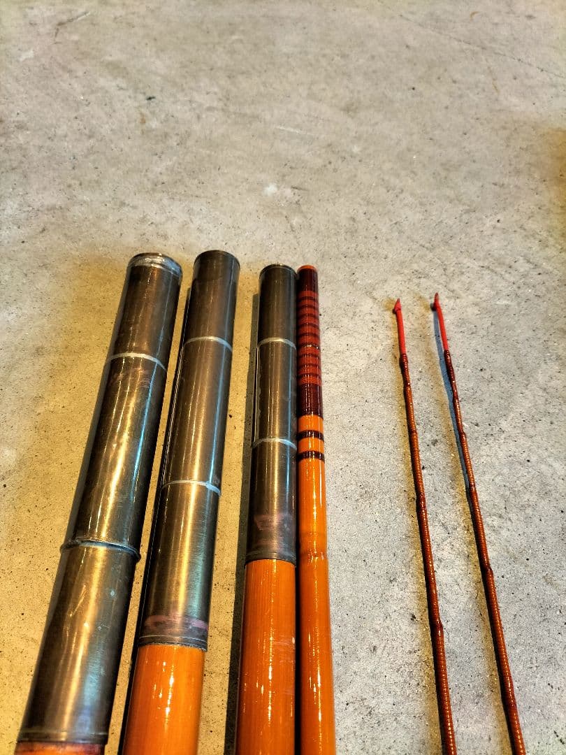 カビーテ郡上竿　竹竿　渓流竿　鮎竿　手作り　5本継ぎ