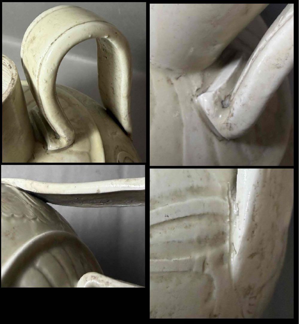 中国 定窯写　草花図水注　f2251108