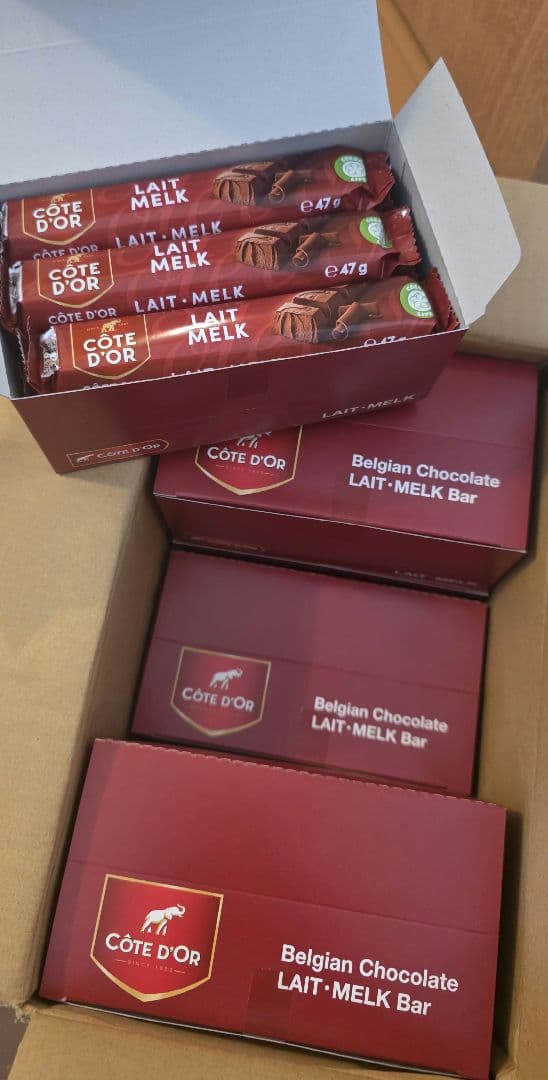 コートドールバー　チョコレート　ミルク　12本入×6箱　72本　バレンタインに