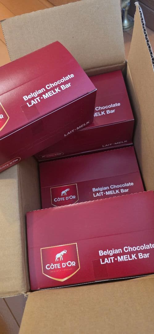コートドールバー　チョコレート　ミルク　12本入×6箱　72本　バレンタインに