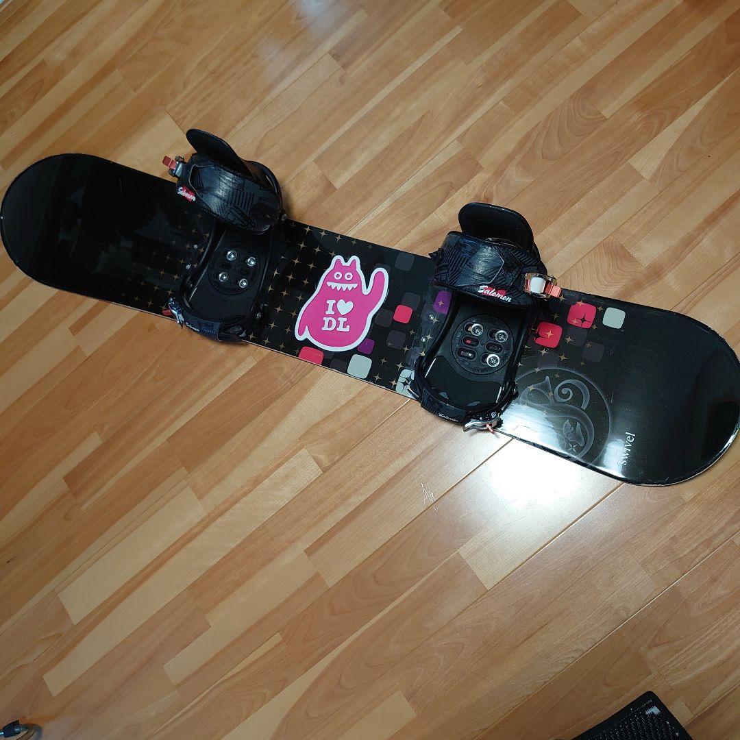 わんこ　スノーボード　板　ビンディング　SWIVEL　SALOMON