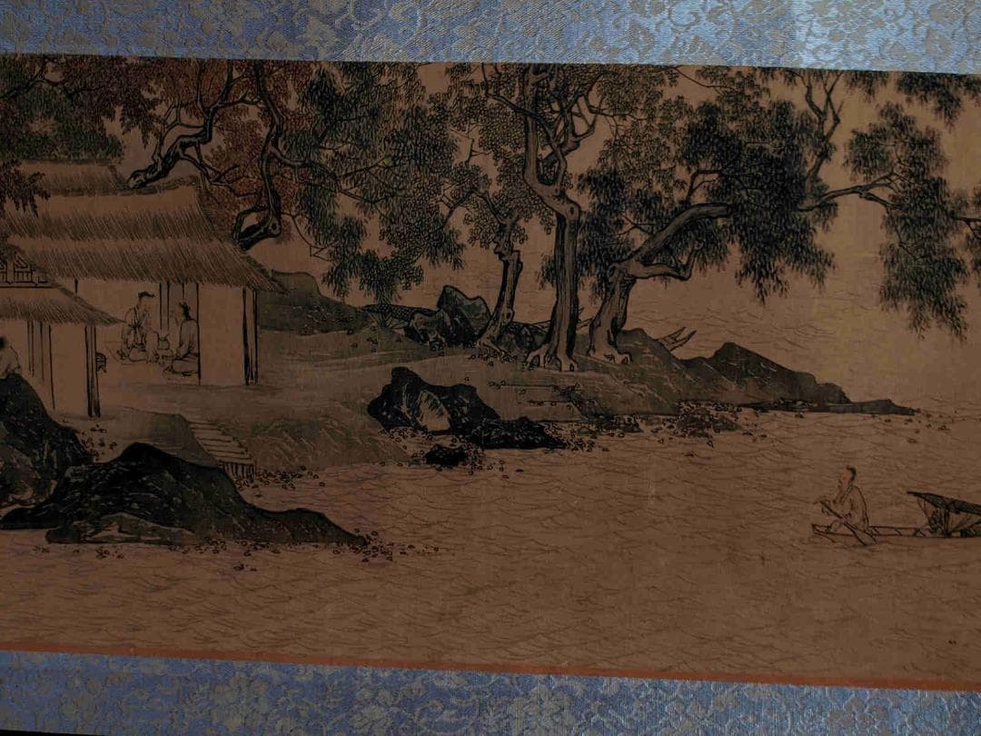 骨董市仕入れ品　中国明時代の掛軸　唐寅作 激安骨董品　BD735A11-7