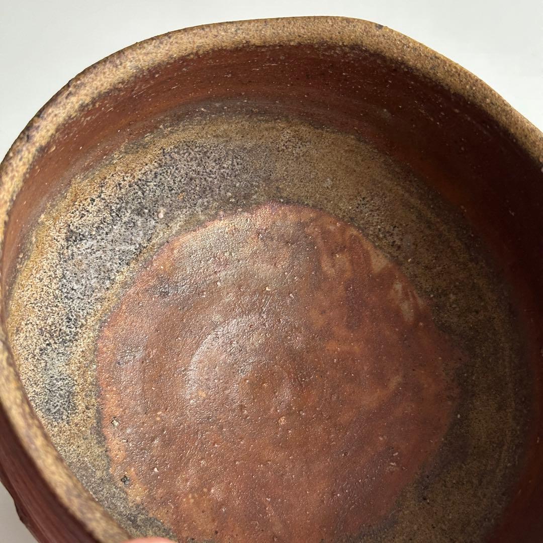 鈴木勝詞 備前 茶器 緋襷 牡丹餅 茶碗 共箱