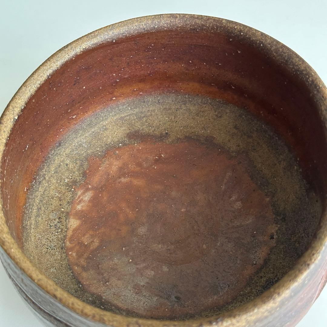 鈴木勝詞 備前 茶器 緋襷 牡丹餅 茶碗 共箱