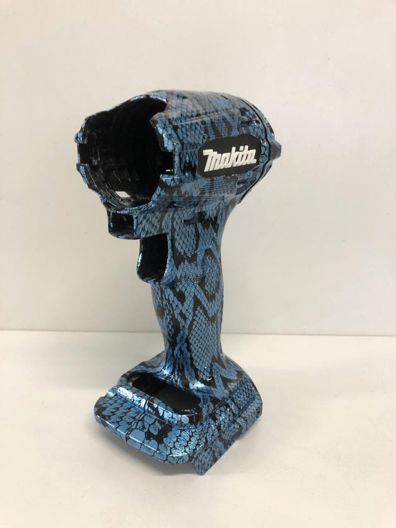 マキタ　インパクトドライバー　TD172　カスタム外装　ライトブルー・スネーク柄