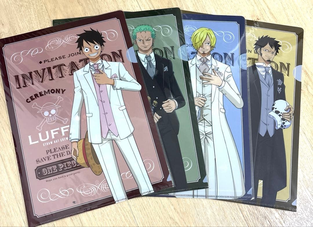 未開封　ONE PIECE タキシード　クリアファイルセット