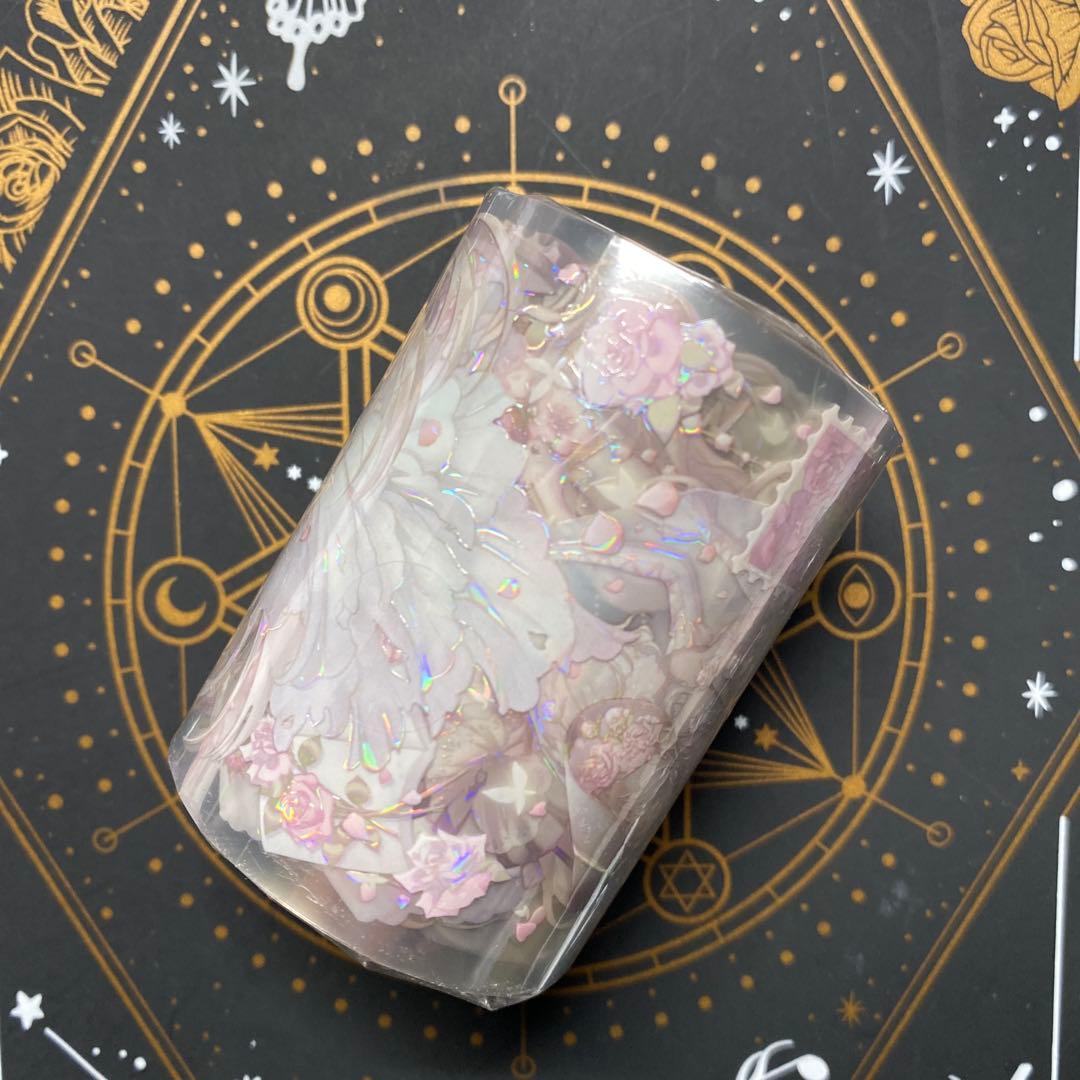 【M】海外　10m巻　貝殻光マスキングテープ　人物系/お花系/男の子　女の子