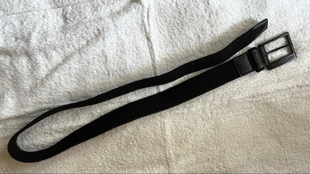 BRIEFING ブラック 編み込みベルト