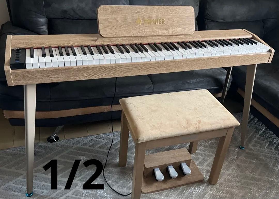 DONNER ドナー電子ピアノ　DDP-60 88鍵盤　【1/2】