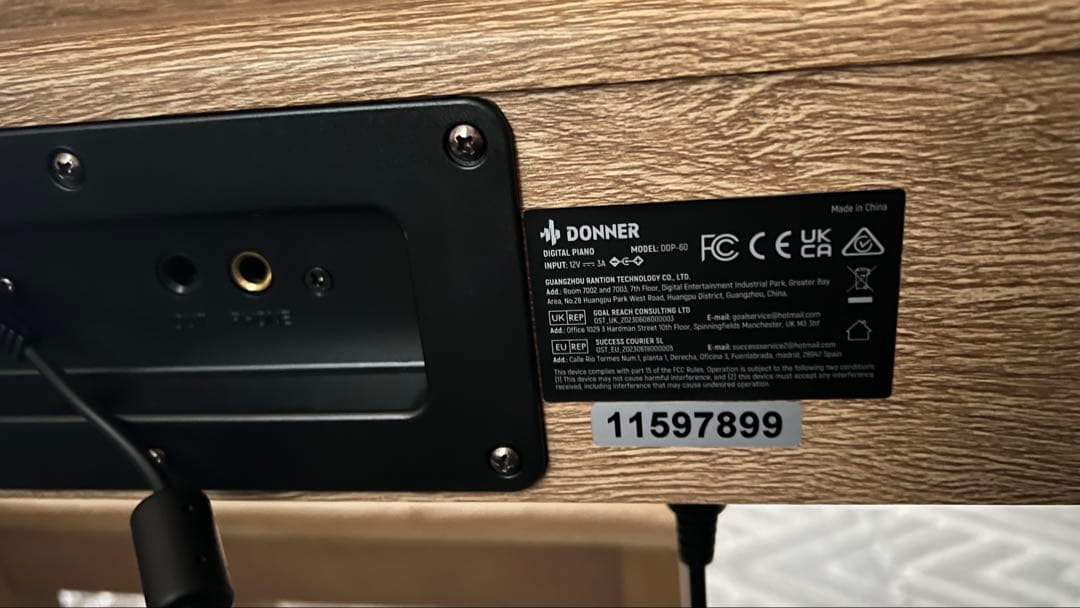 DONNER ドナー電子ピアノ　DDP-60 88鍵盤　【1/2】
