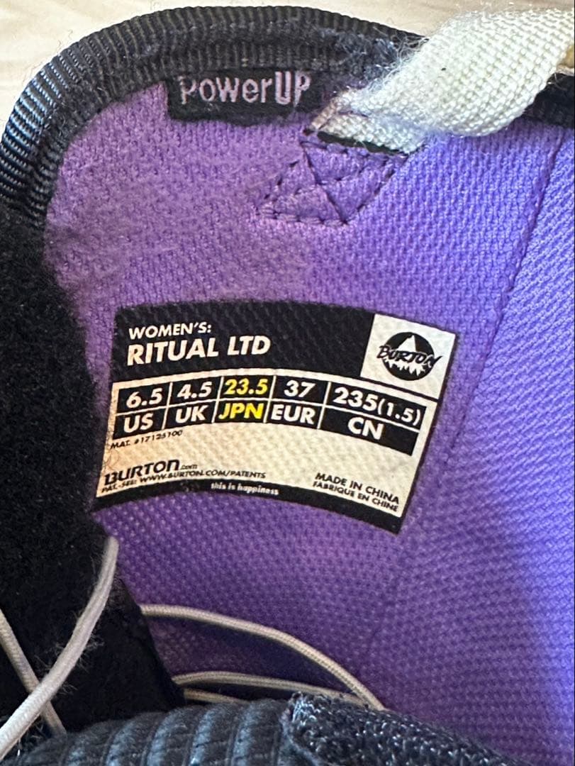 BURTON RITUAL LTD imprint 3 23.5 ブーツ
