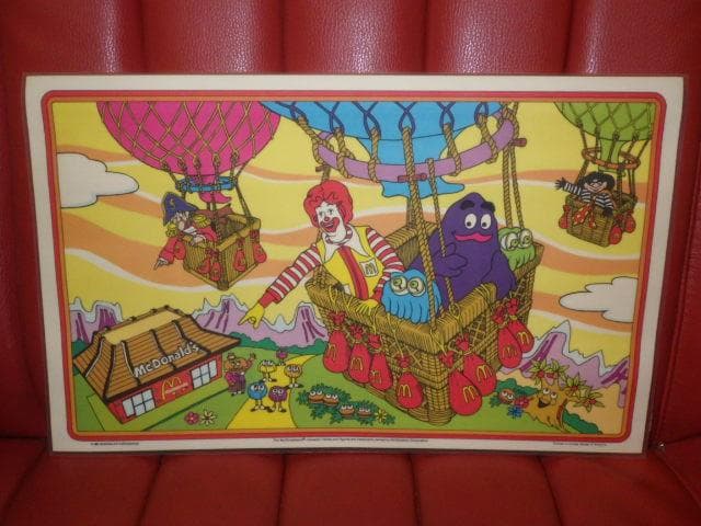 80’S★McDonald's★壁掛け★ポスター★40★ビンテージ★マクドナルド