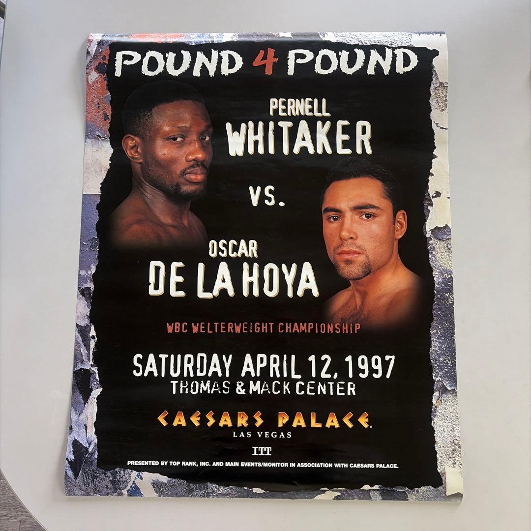 ポスター　「デラホーヤvsウィテカー」ボクシング