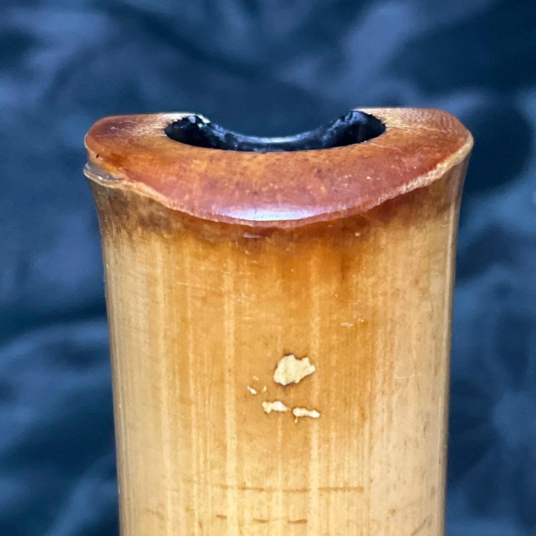 尺八 琴古流 在銘 二尺管 中継ぎ籐巻き銀三線 【音出し確認済み】