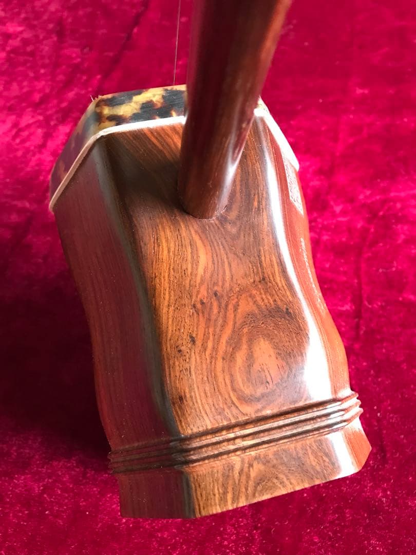 二胡★上級明清・老紅木★本格錦蛇皮★古月琴坊・万其興製作★プロ演奏級★十年保証