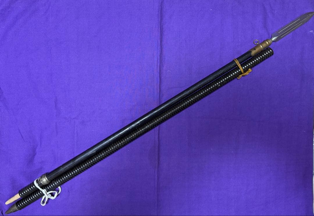 素槍　模造槍　居合刀　202センチ（日本刀装具小柄小刀笄拵目貫鐔鍔薙刀長巻十手