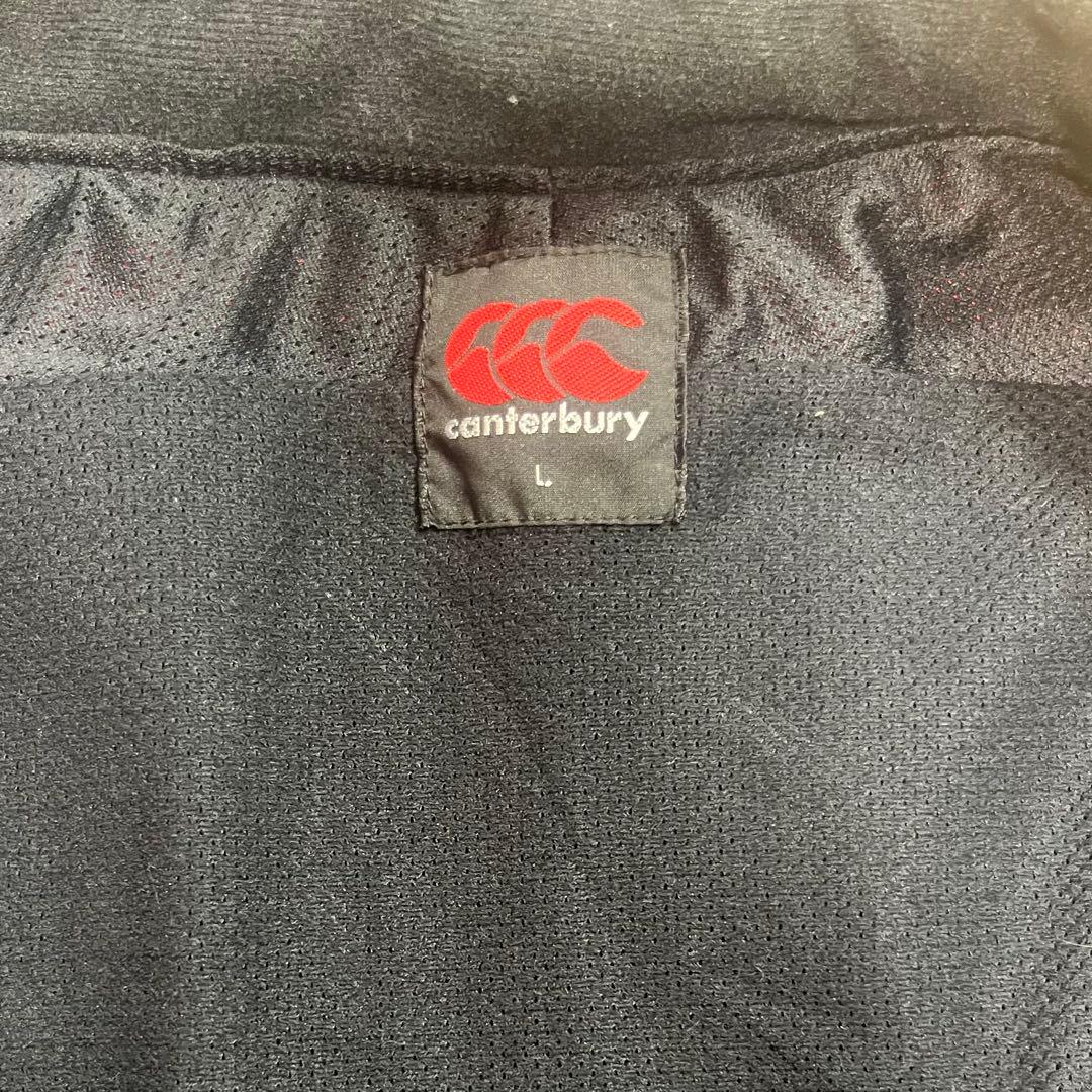 B*e様 canterbury ウォームアップウェア 上下セット 黒/赤　少し厚