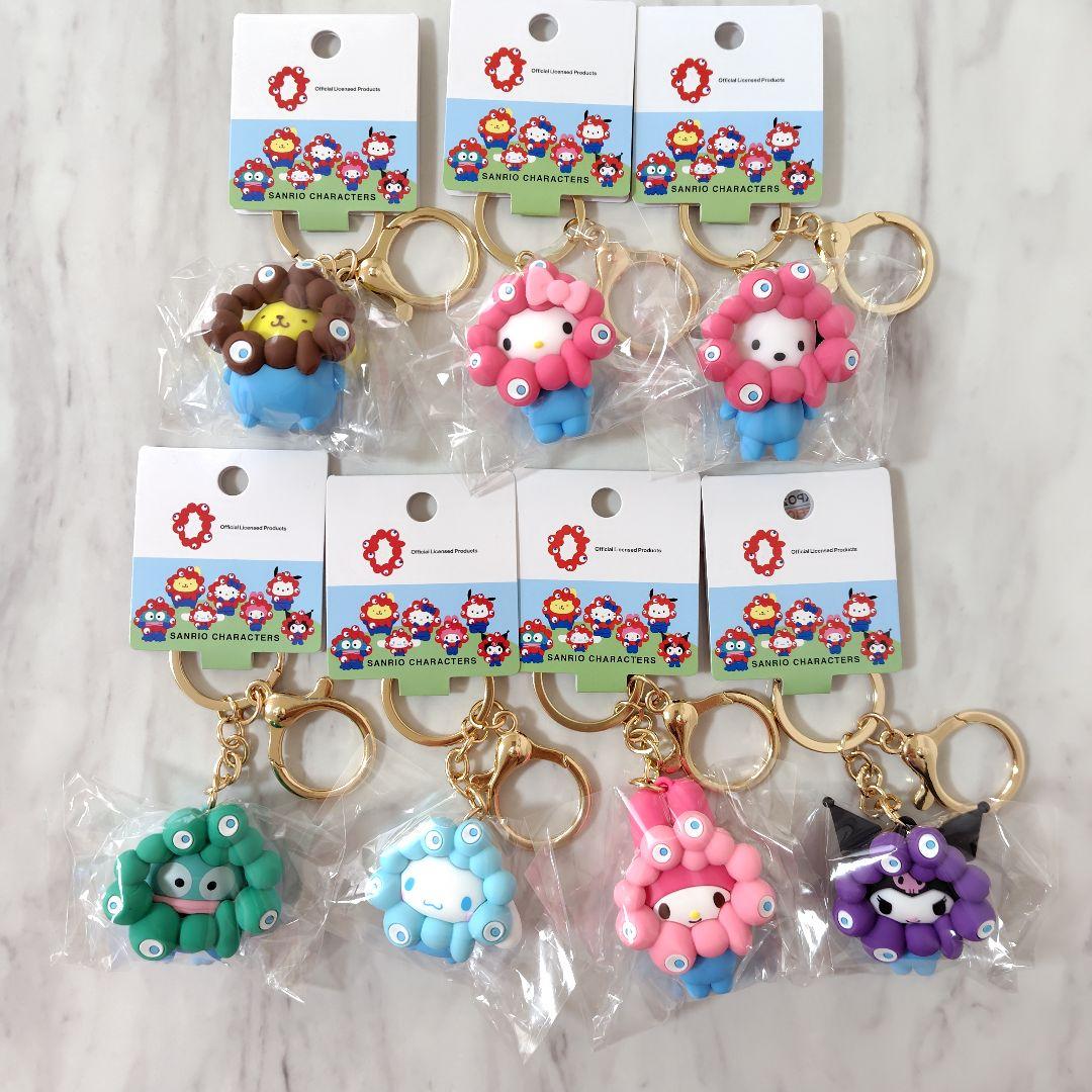 ７種類 コンプ　サンリオ ミャクミャクなりきり カラー キーホルダー　パステル