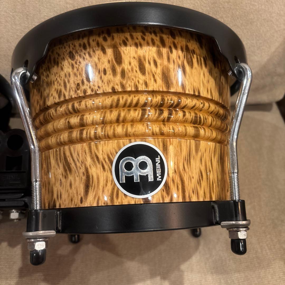 MEINL マイネル　ウッドボンゴ 豹柄　　ケース+ボンゴヘッド2種セット