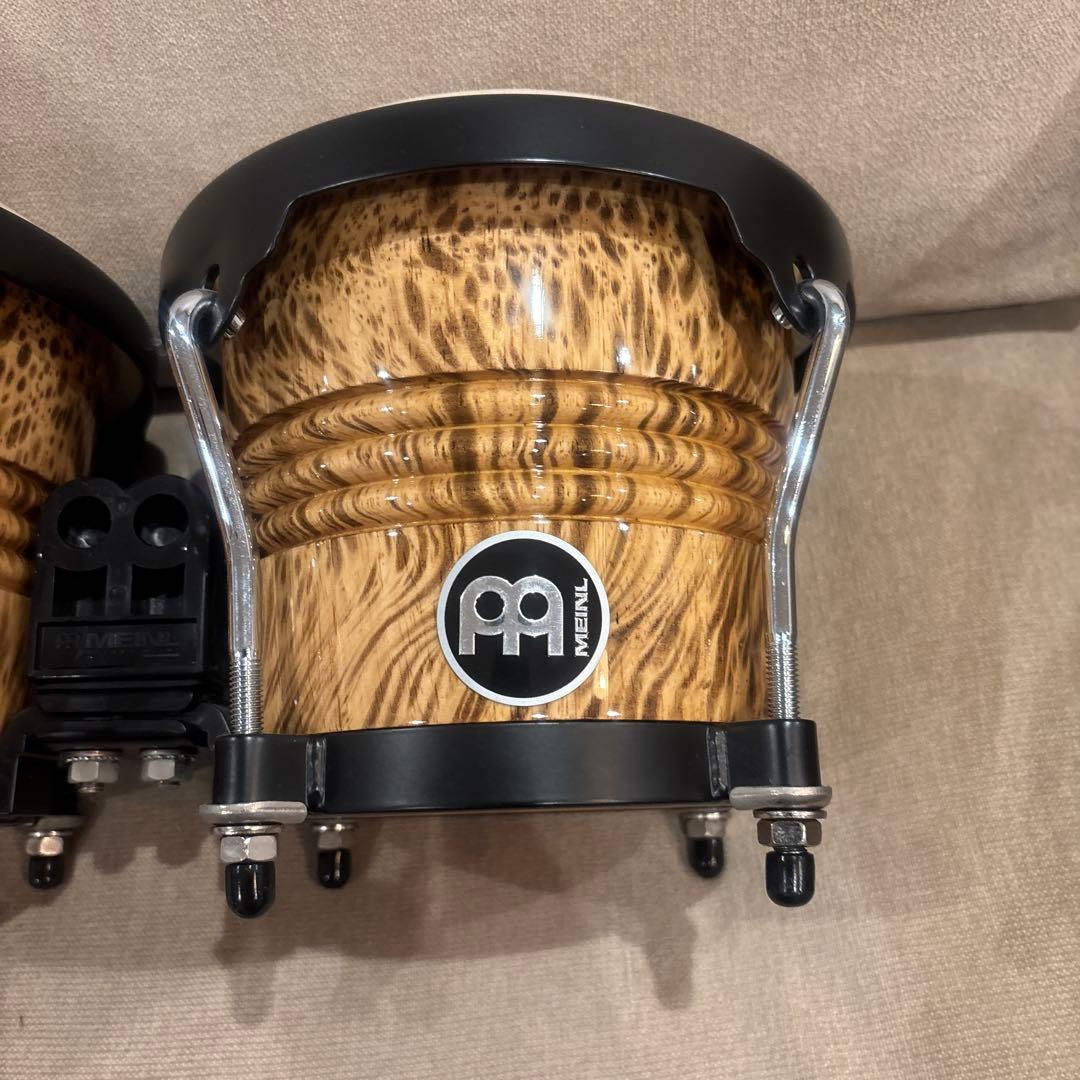 MEINL マイネル　ウッドボンゴ 豹柄　　ケース+ボンゴヘッド2種セット