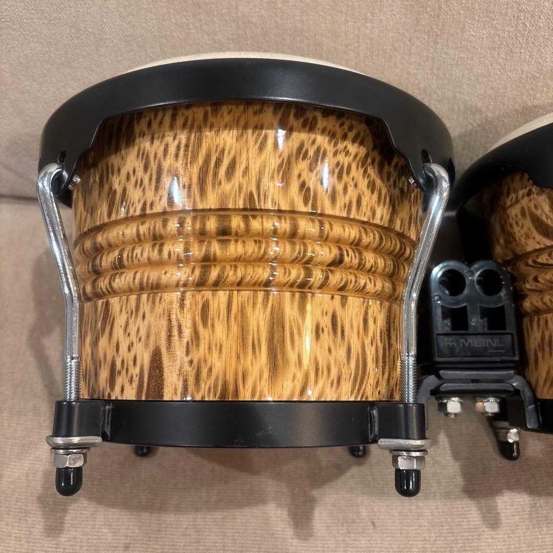 MEINL マイネル　ウッドボンゴ 豹柄　　ケース+ボンゴヘッド2種セット