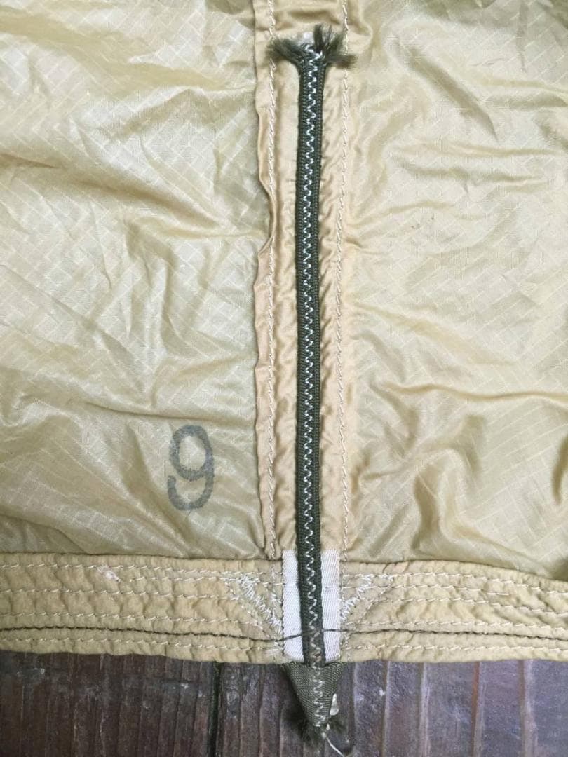 襤褸 ヴィンテージ生地 自衛隊放出品 パラシュート 薄いマスタード/イエロー