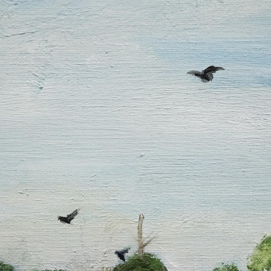 岩井新吉 8号 風景画 油彩 油絵 絵画 肉筆 額装 美術品