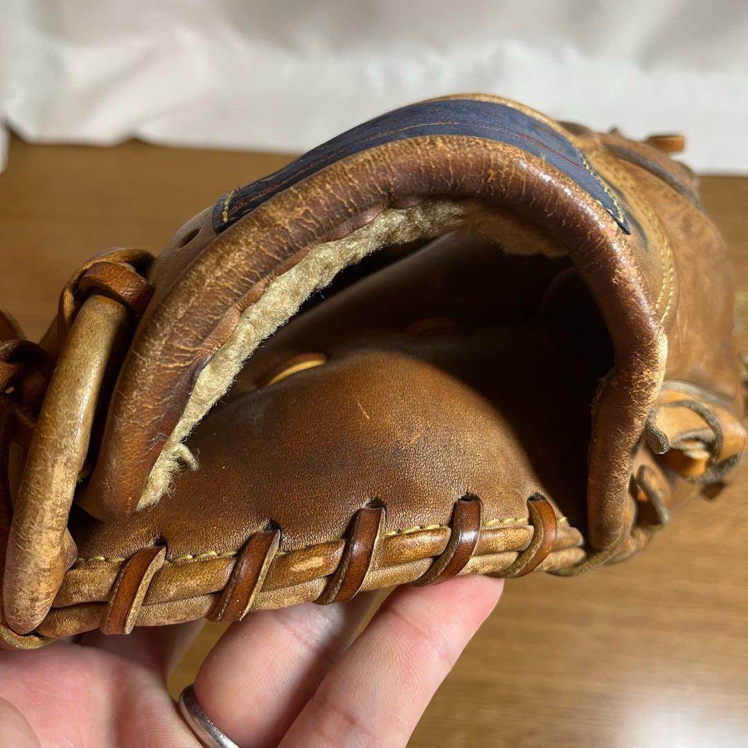 ミズノ ワールドウィン 一般硬式 グローブ グラブ 赤カップ 良品 内野用