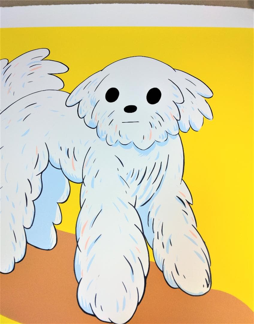 天野タケル 　The Dog　ハンドサイン・ナンバー入り シルクスクリーン 版画