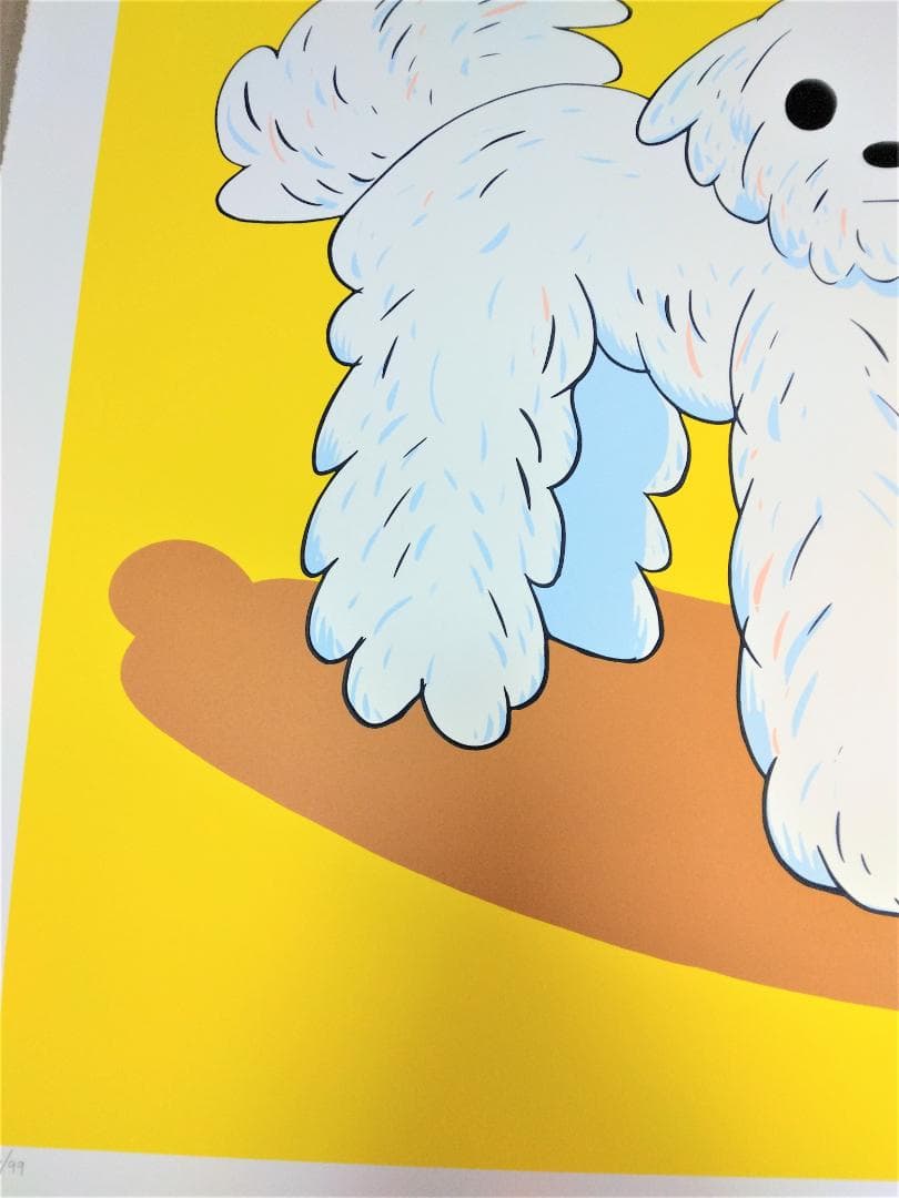 天野タケル 　The Dog　ハンドサイン・ナンバー入り シルクスクリーン 版画