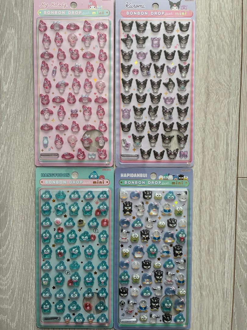 ボンボンドロップシール サンリオmini全8種