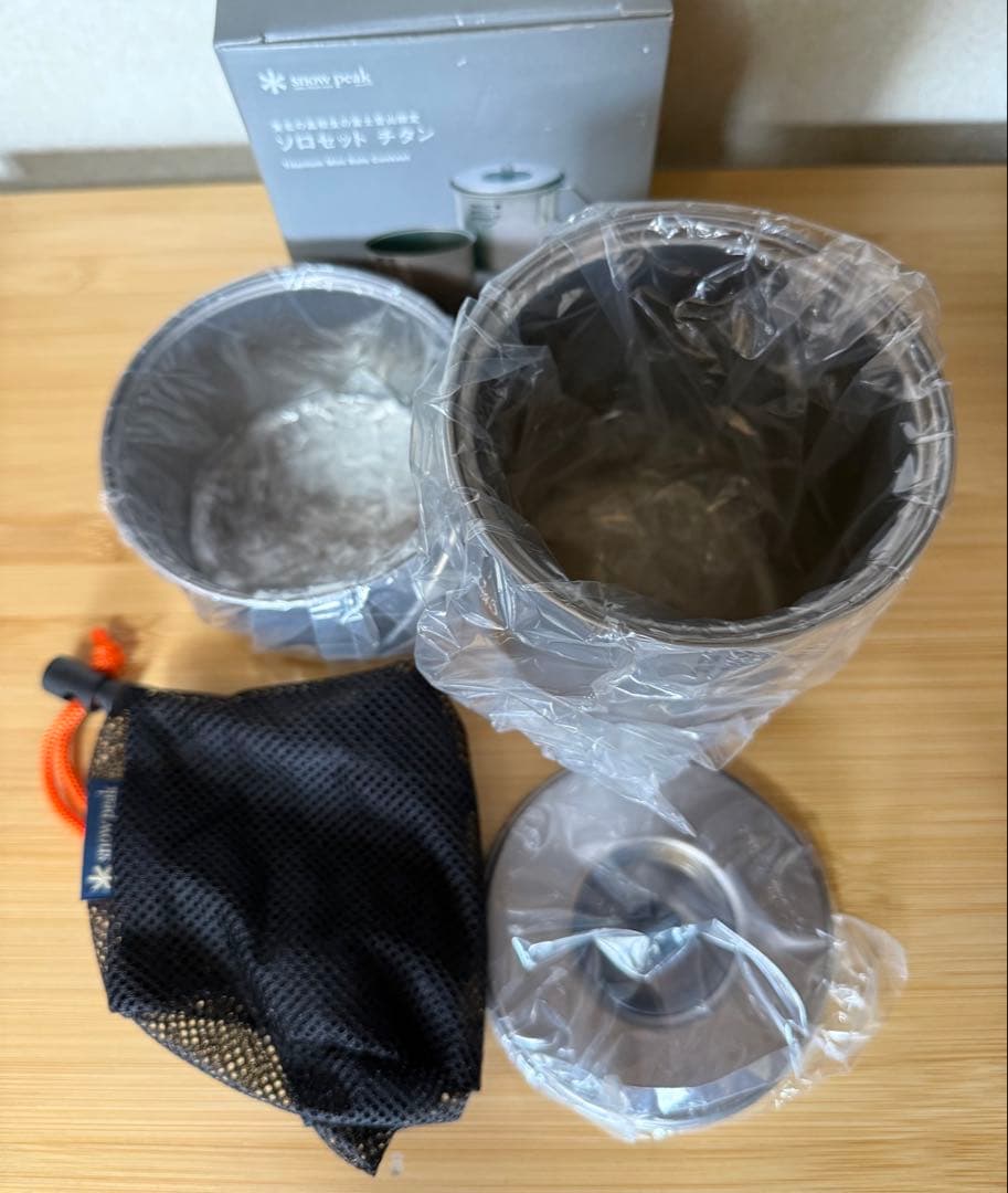 スノーピーク ソロセット チタン　東北の高校生の富士登山限定　クッカーセット