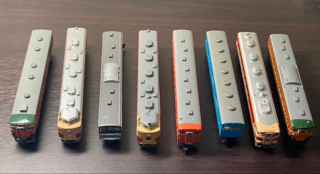 Nゲージ 車両8両セット 動力車あり ライト点灯