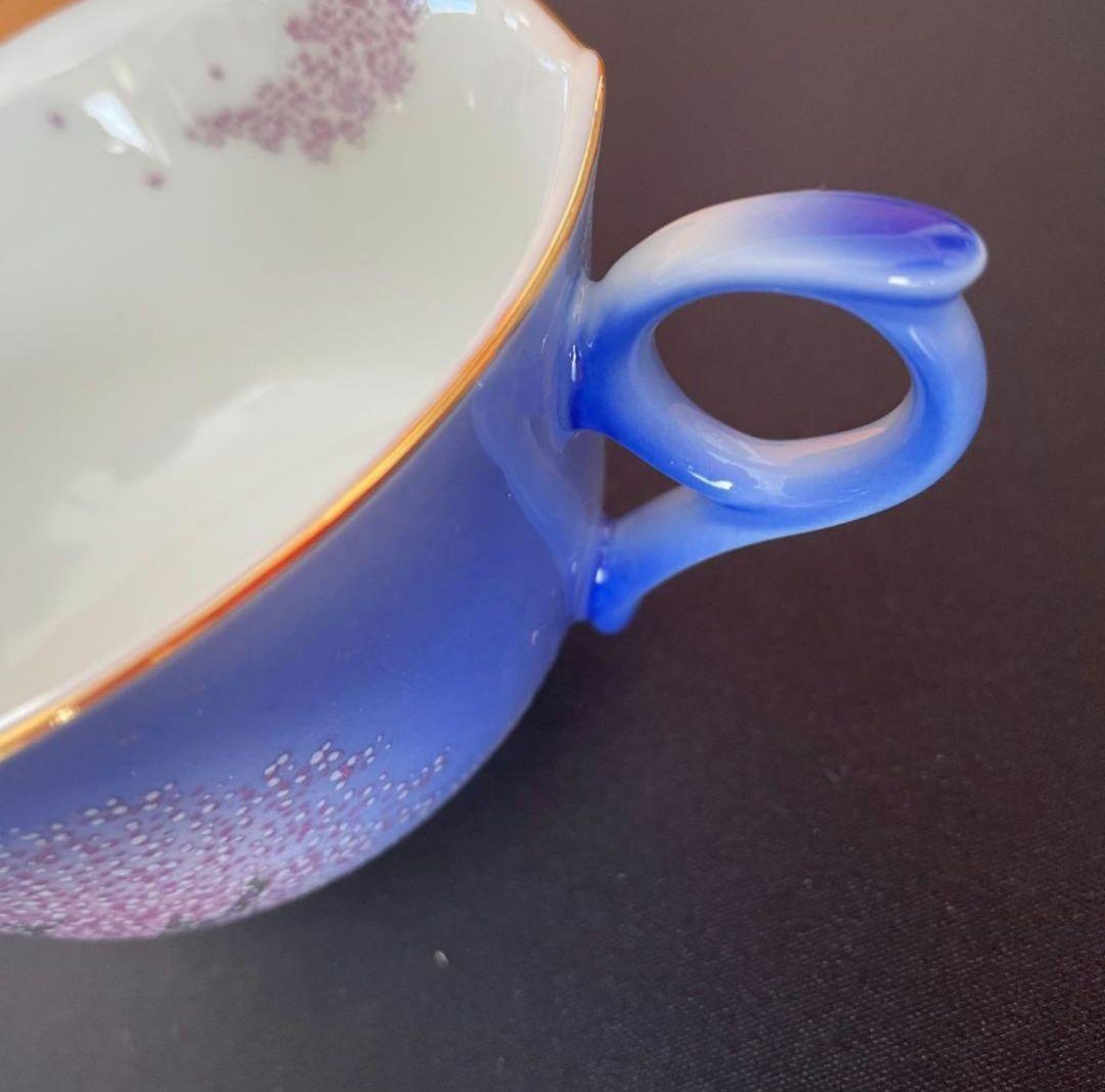 有田焼 時しらせシリーズ 珈琲碗 夜桜絵 中村一代 コーヒーカップ 木箱付き