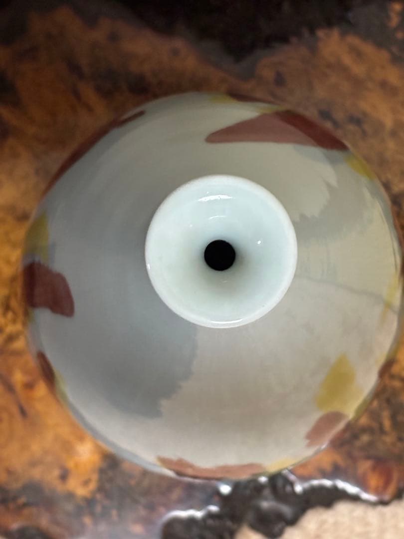 韓国青磁器抽象デザイン 陶器花瓶 高さ約30cm 海剛の作品