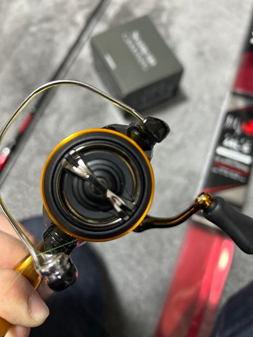 超美品ソアレBB スピニングリール　エステルライン付き