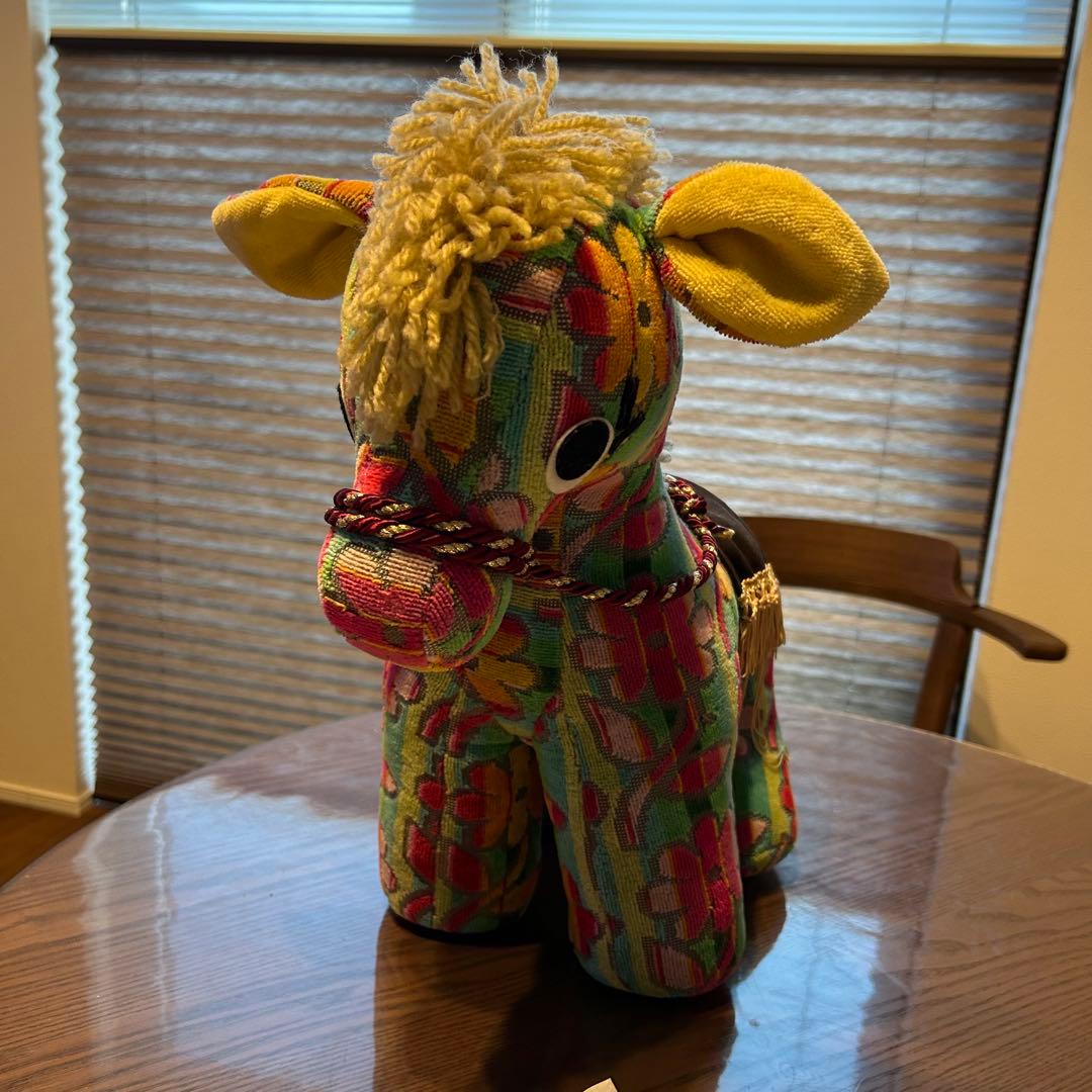 馬型ぬいぐるみ 花柄